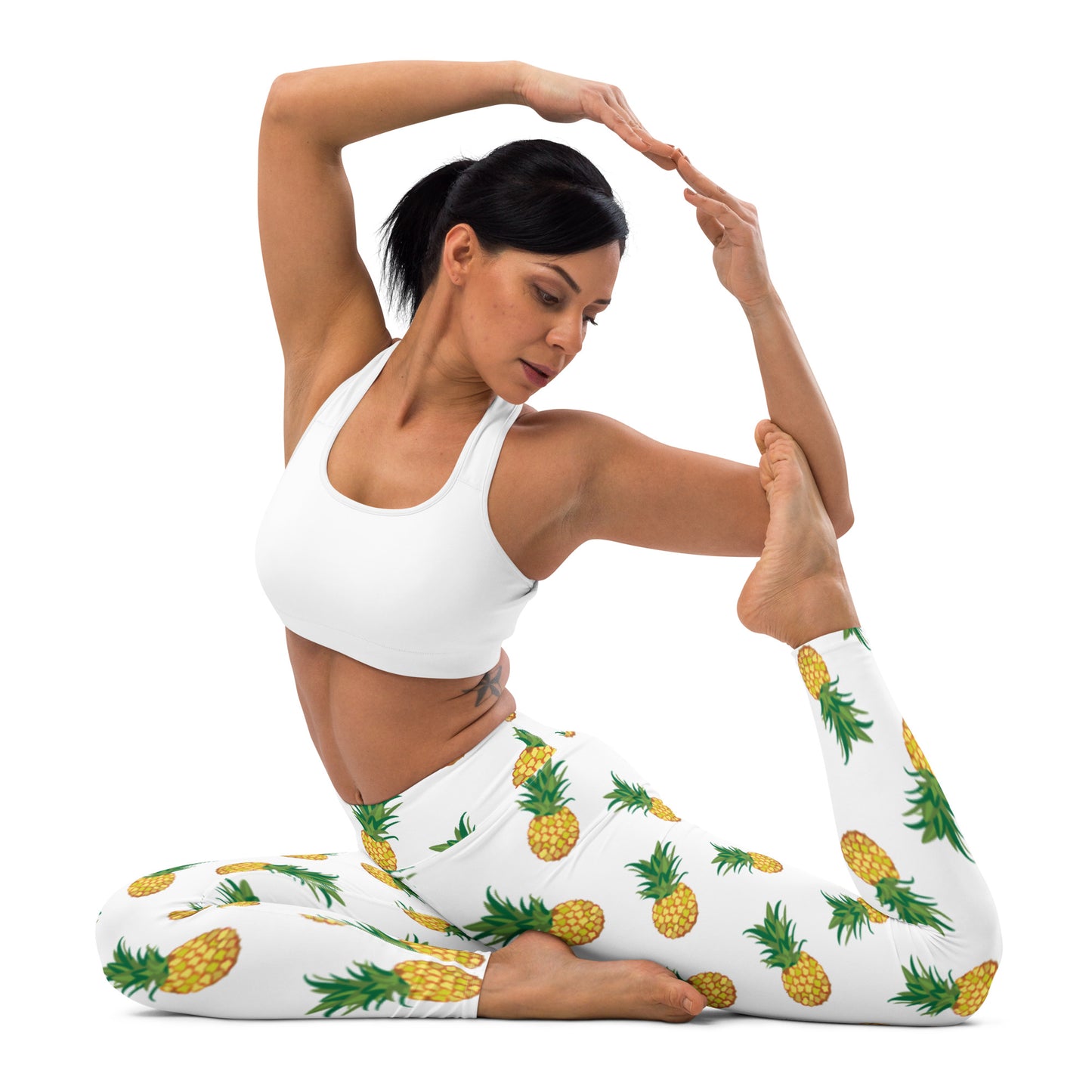 Pineapple All-Over Pattern Yoga Leggings