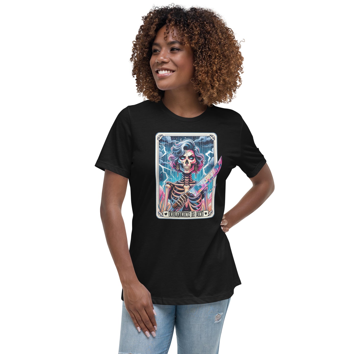 Mom Tarot Card Everything is Fine Relaxed T-Shirt