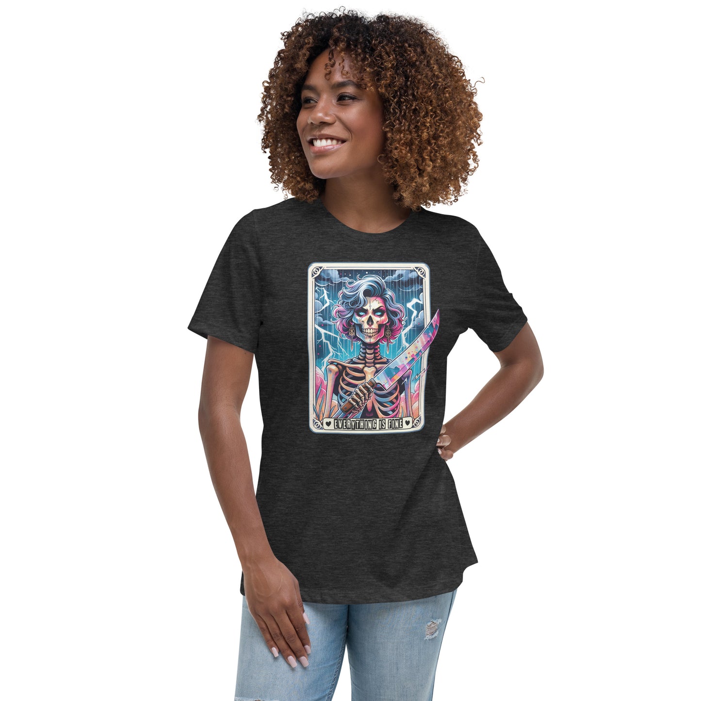 Mom Tarot Card Everything is Fine Relaxed T-Shirt