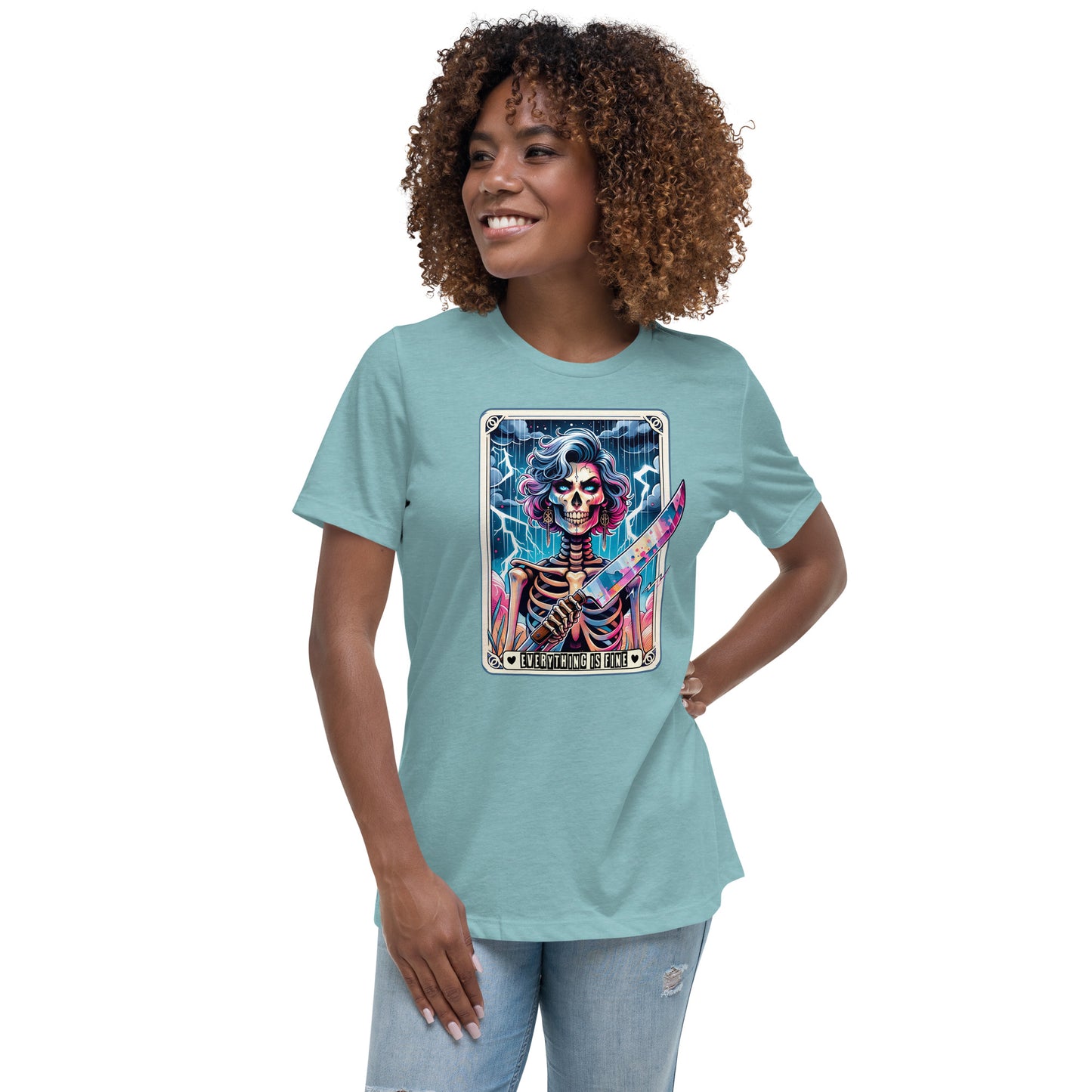 Mom Tarot Card Everything is Fine Relaxed T-Shirt