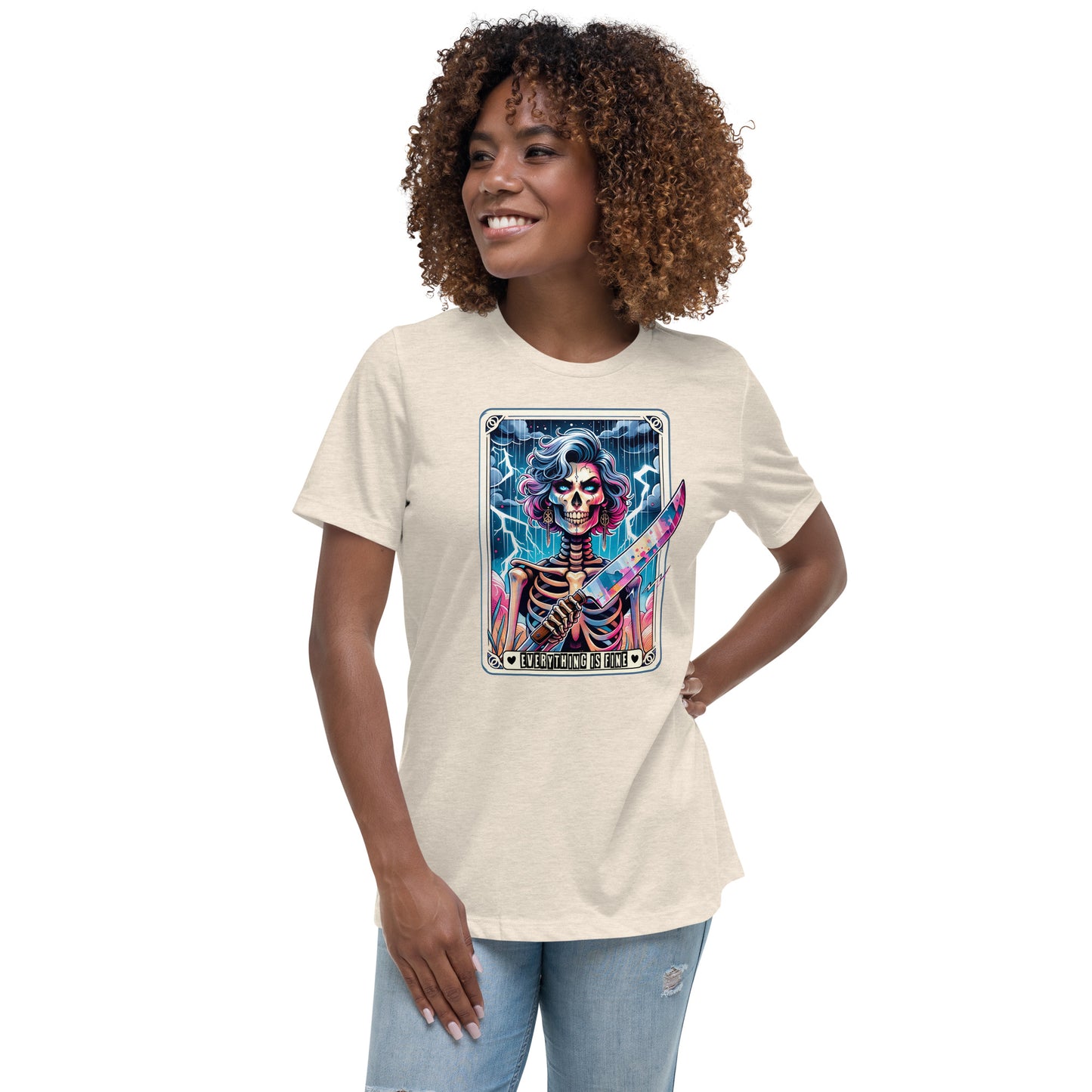 Mom Tarot Card Everything is Fine Relaxed T-Shirt
