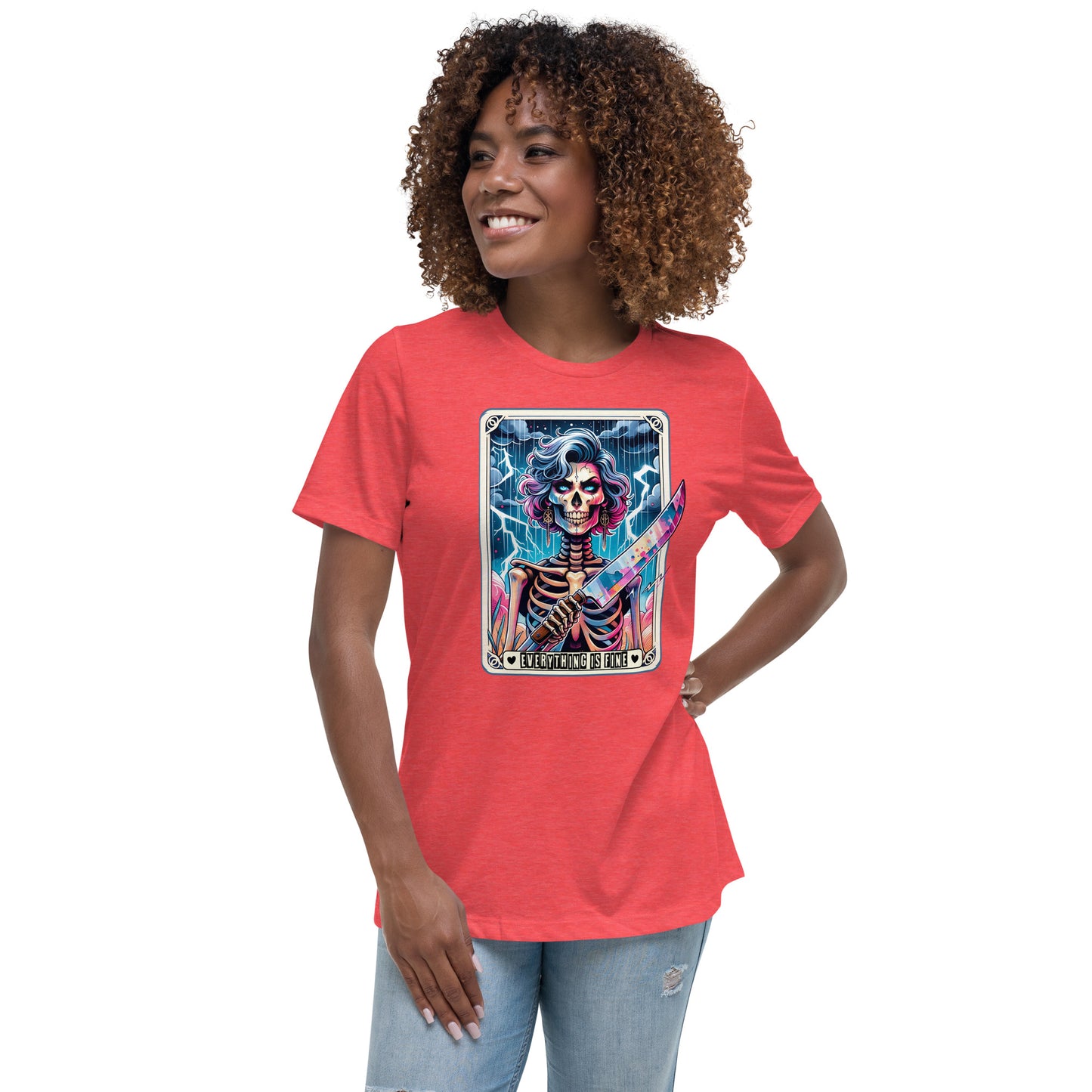 Mom Tarot Card Everything is Fine Relaxed T-Shirt