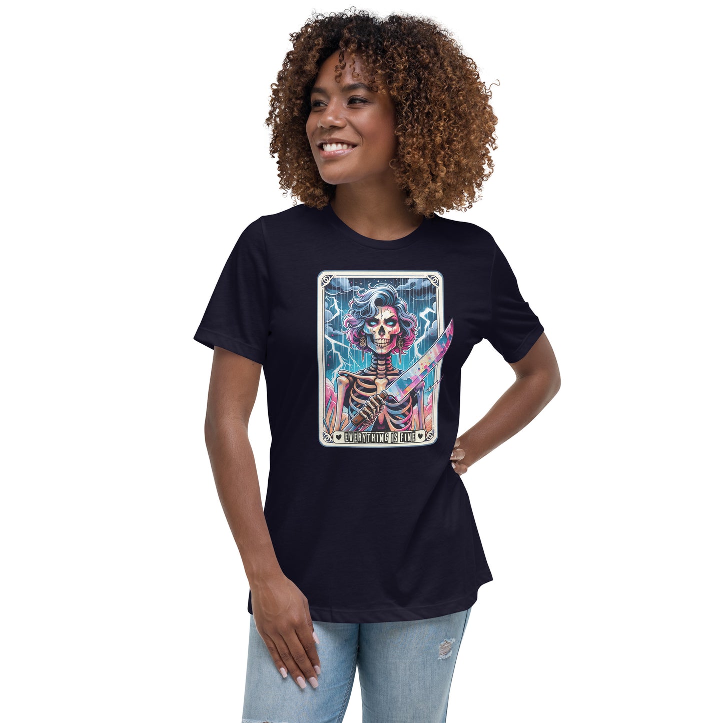 Mom Tarot Card Everything is Fine Relaxed T-Shirt