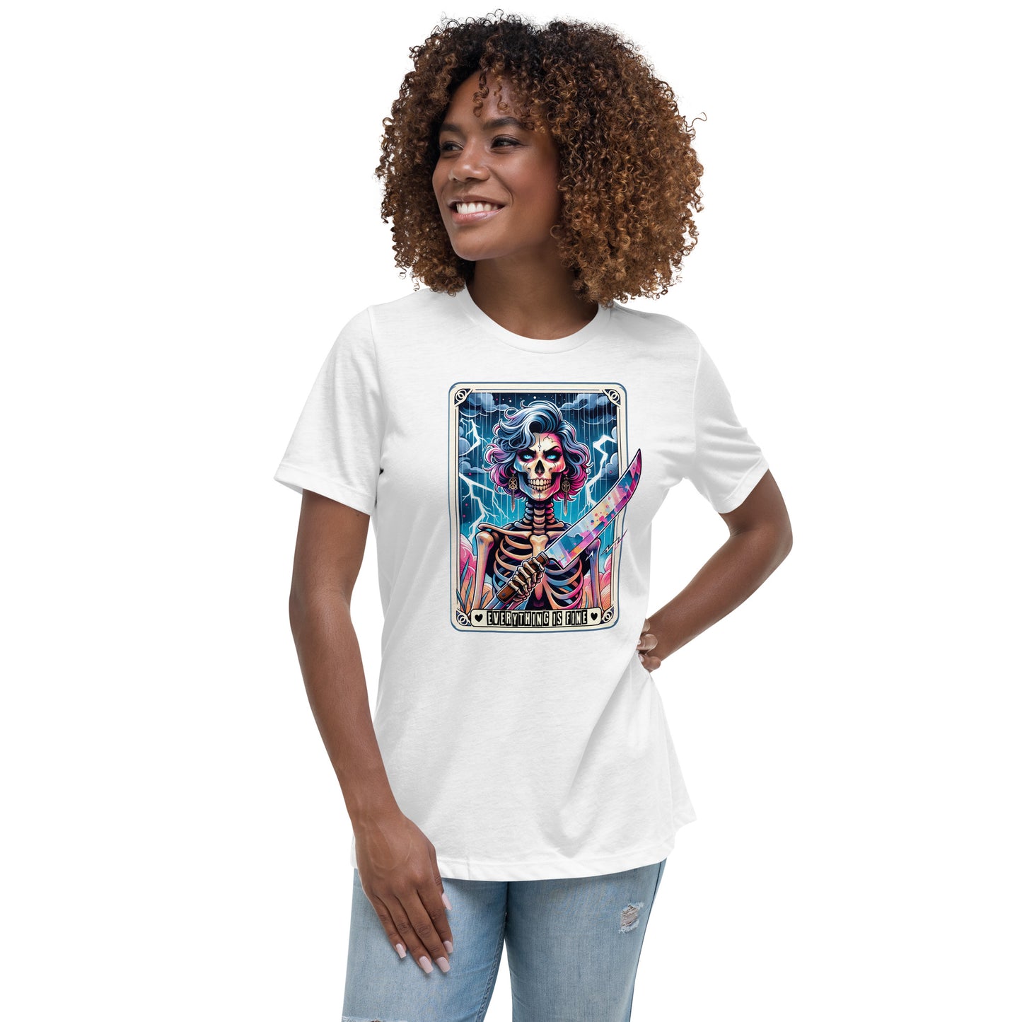 Mom Tarot Card Everything is Fine Relaxed T-Shirt