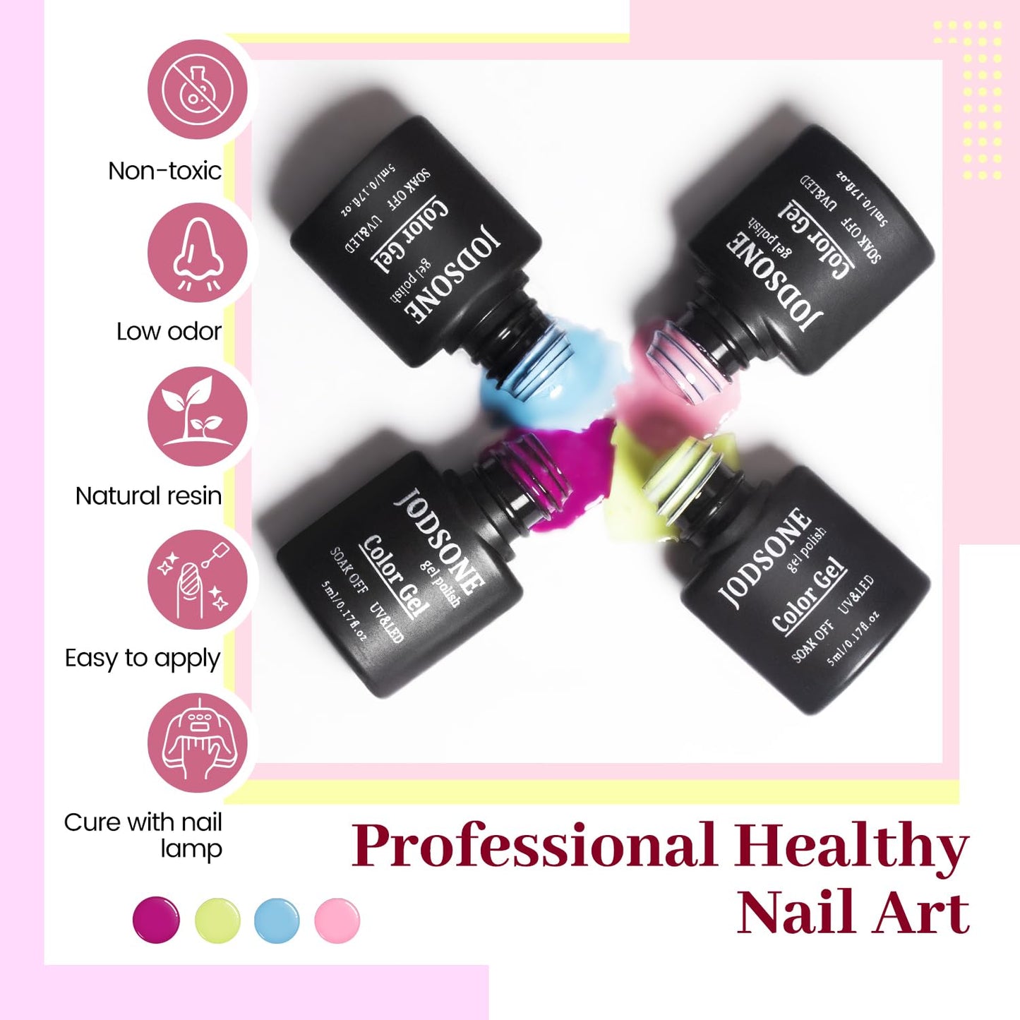 Cute Classic Matte Gel Polishes 5ml Bottle Quick Curing Time